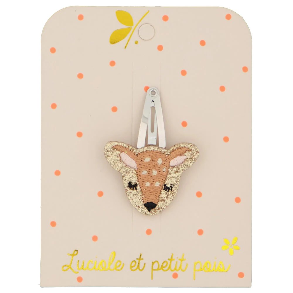 Barrette biche - Luciole et Petit Pois