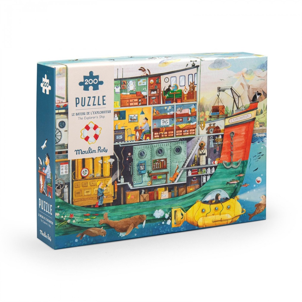 [712446] Puzzle le Bateau 200 pcs - Le Jardin du Moulin - Moulin Roty
