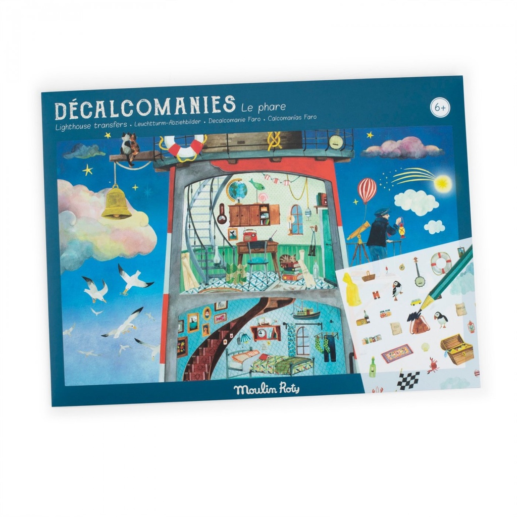 [712444] Poster Grand Phare et décalcomanies - Le Jardin du Moulin - Moulin Roty