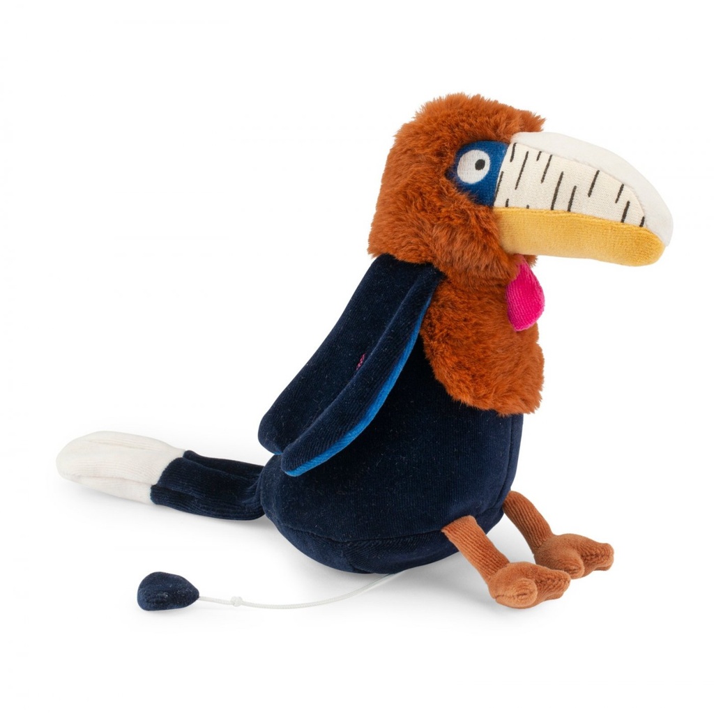 Peluche musicale Calao Litchi La Forêt Mawa - Moulin Roty