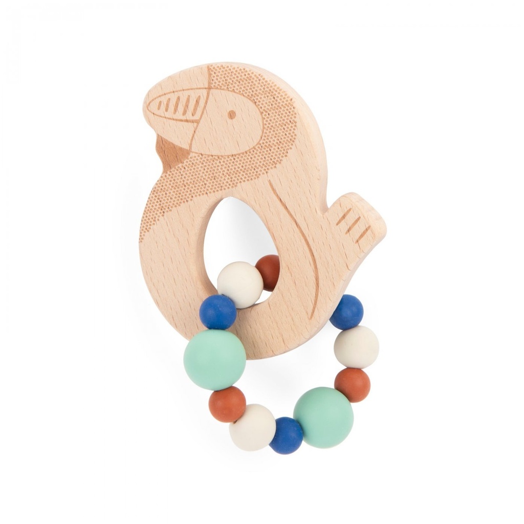 [688374] Hochet anneau de dentition La Forêt Mawa - Moulin Roty