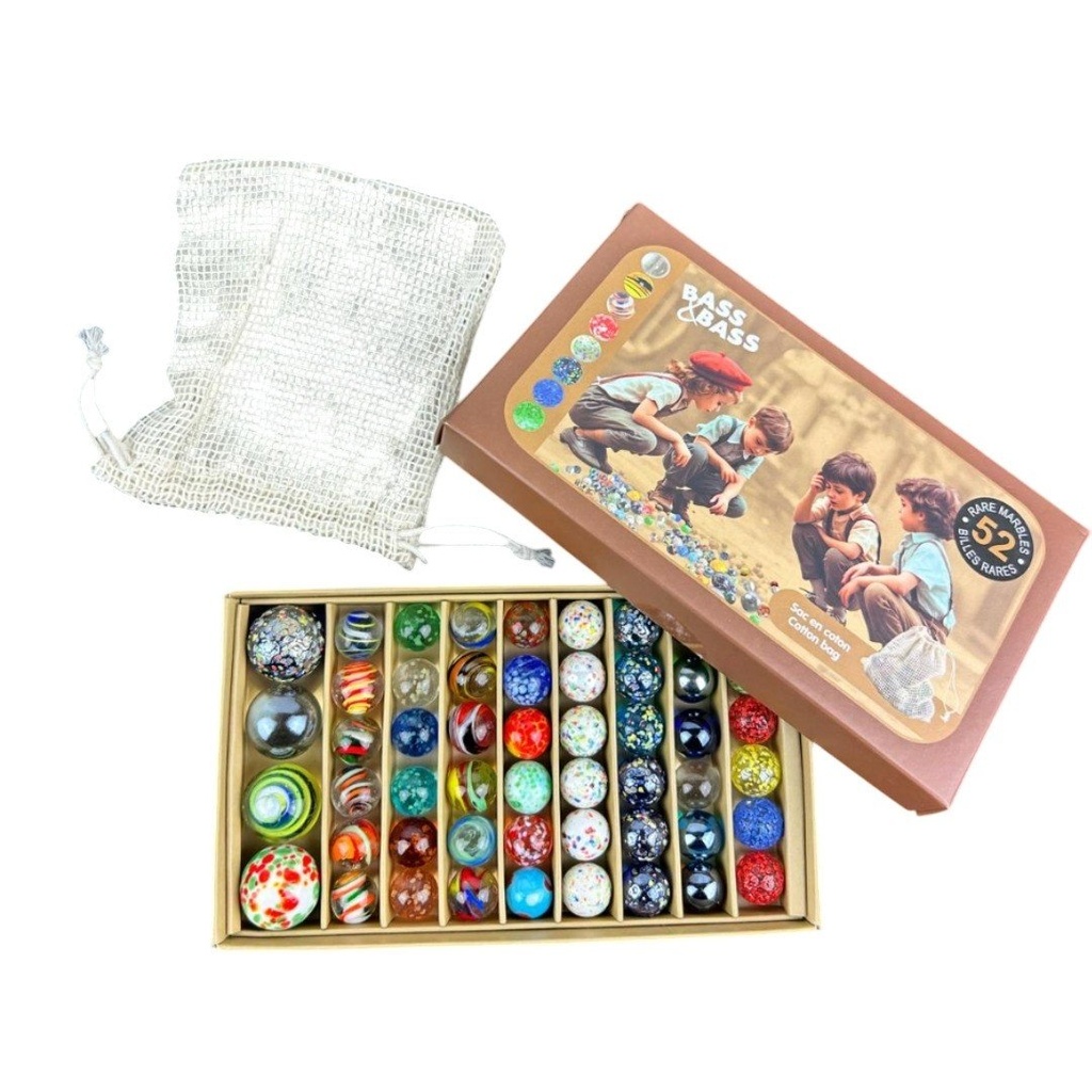 [B81701] Set de 52 billes rares - Bass et Bass