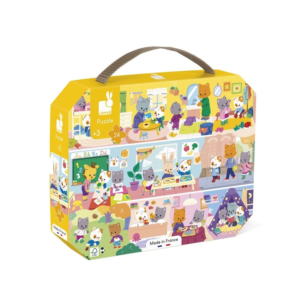 [J02389] Puzzle 4 pcs Les rituels - Janod