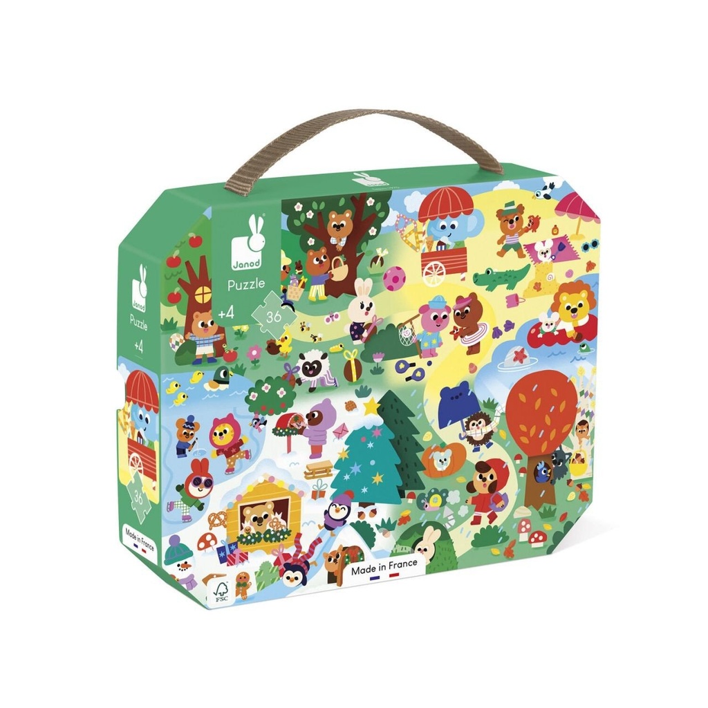 Puzzle 36 pcs Les 4 saisons - Janod