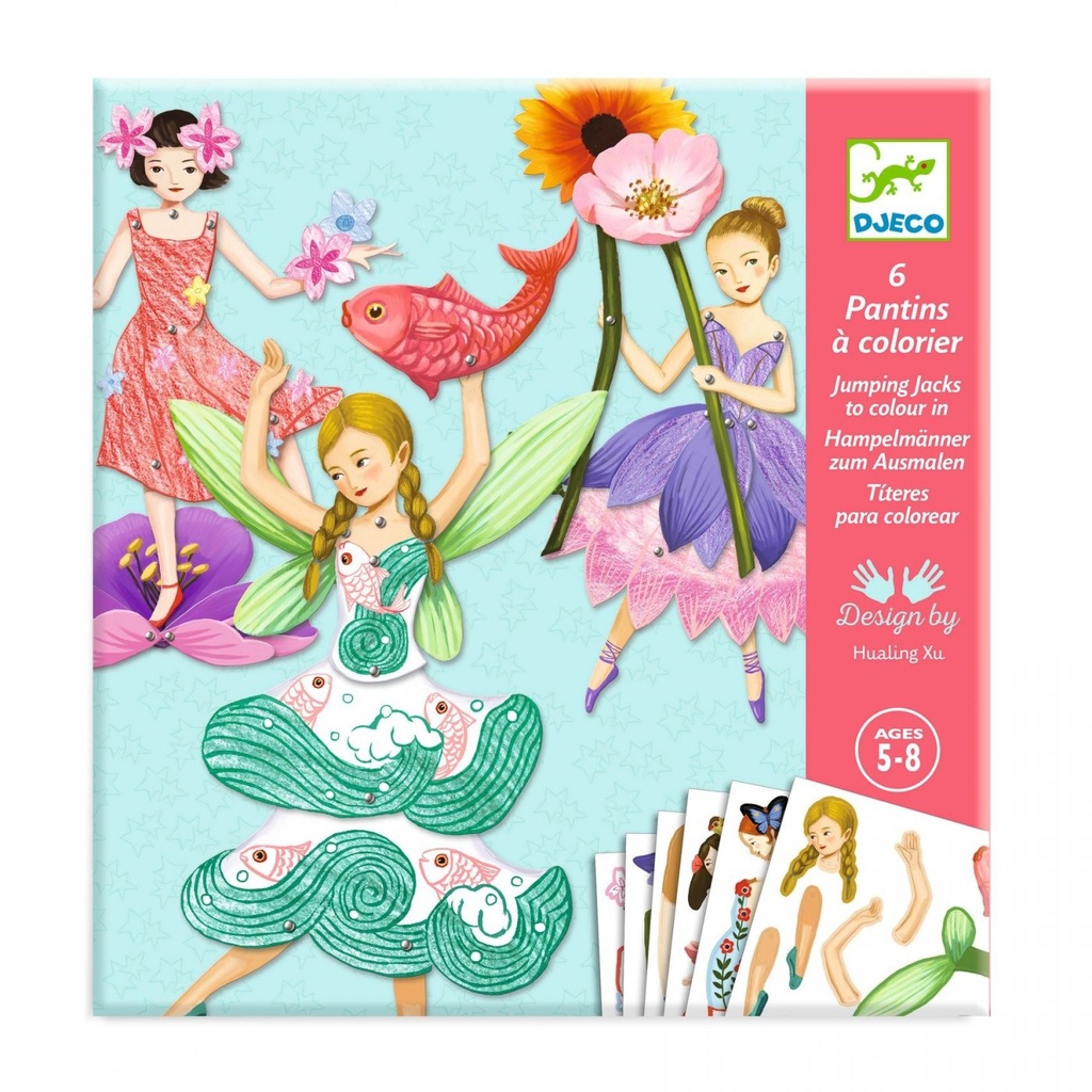 [DJ09654] Pantins à colorier Fées - Djeco