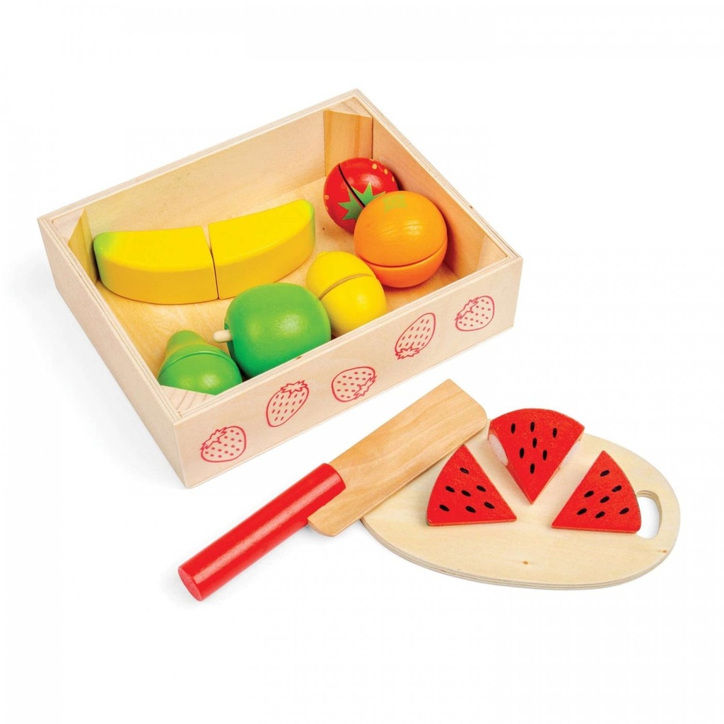 [BJ472] Fruits à découper en bois - Bigjigs
