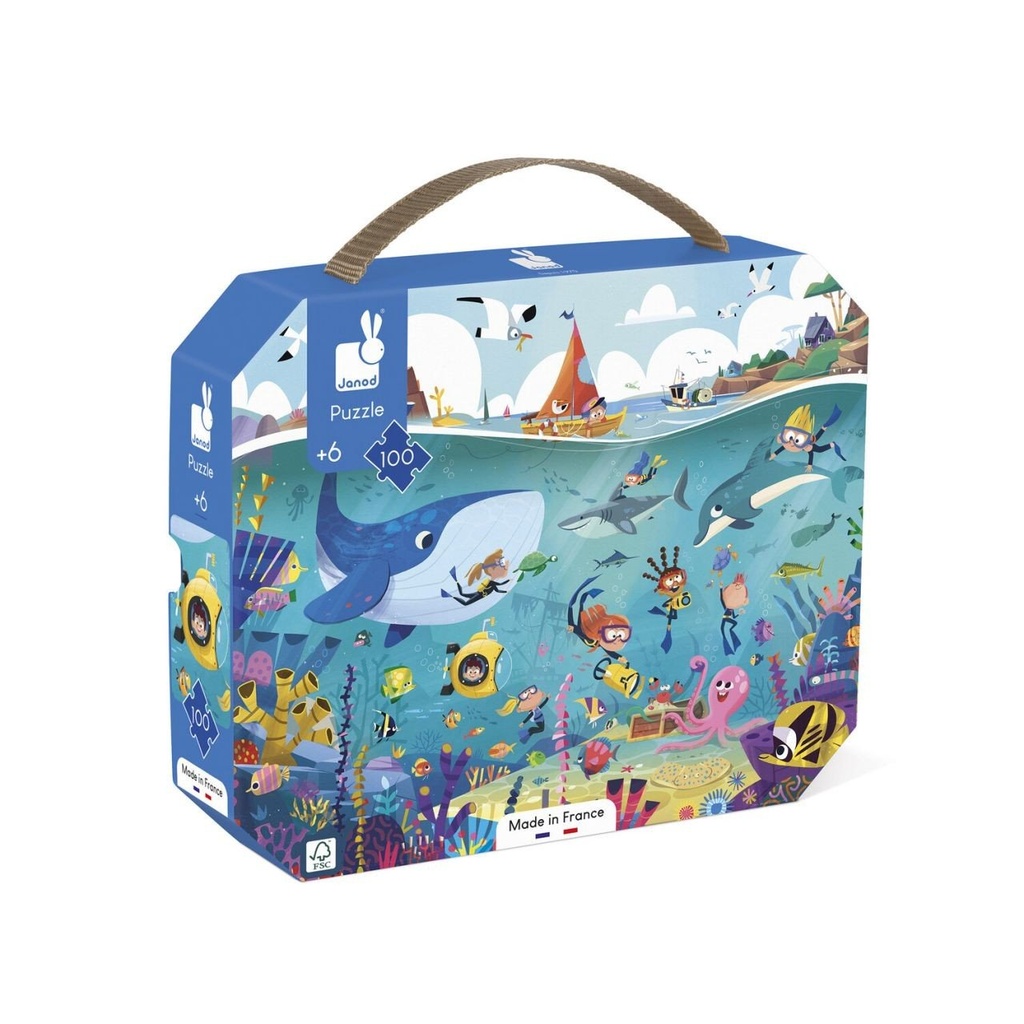 [J02394] Puzzle Fonds marins 100 pcs - Janod