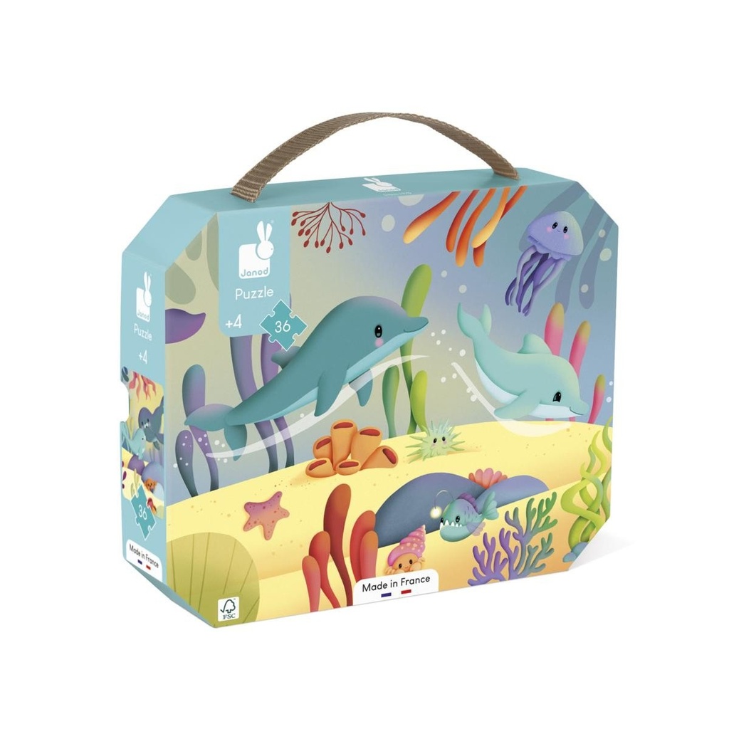 [J02554] Puzzle Les animaux marins 36 pcs - Janod