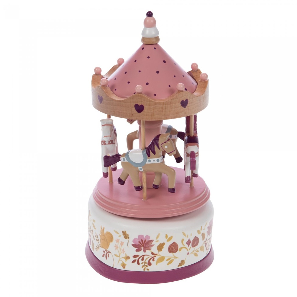 [165989] Carrousel en bois Zoé prend le thé - Amadeus Les Petits