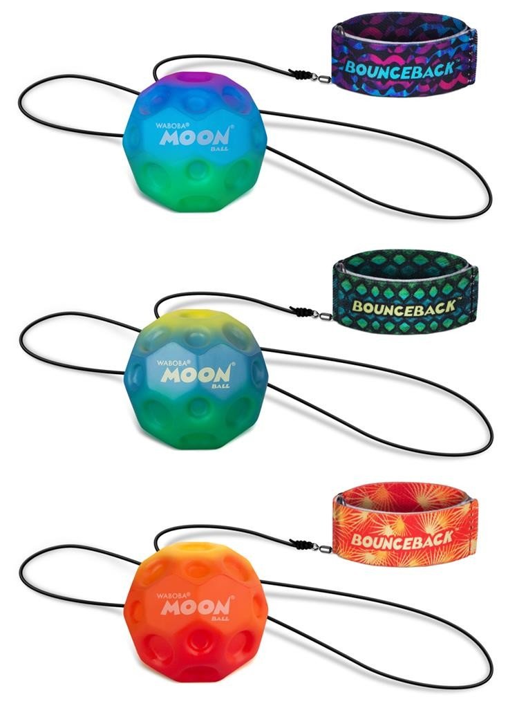 [1933408] Balle rebondissante avec cordon et bracelet - Waboba