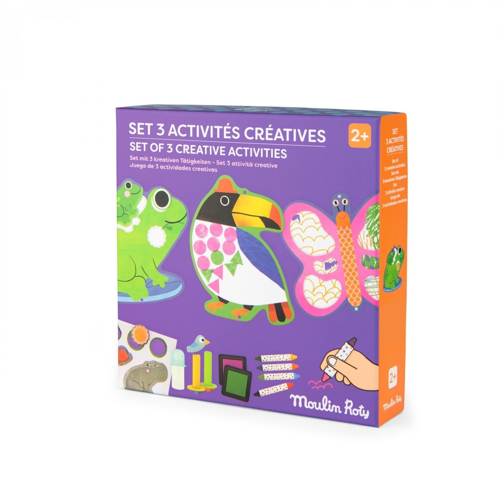 [679608] Set de 3 activités créatives Les Toupitis - Moulin Roty