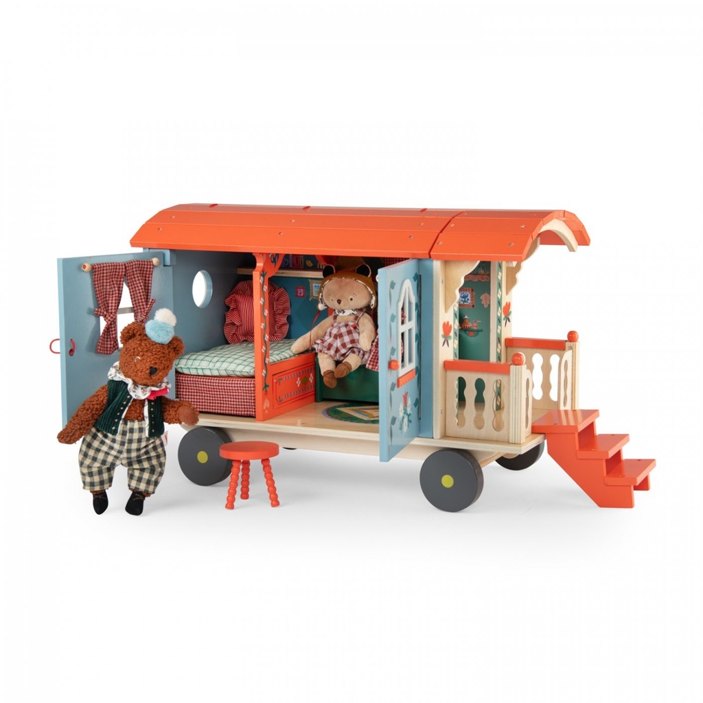 [681100] Roulotte en bois - Les Minouchkas - Moulin Roty