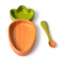 Ensemble assiette et cuillère Carrotte Cathy - Oli & Carol