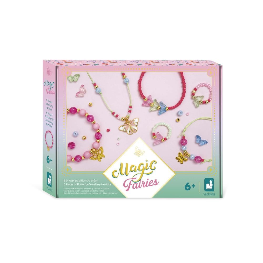 6 bijoux papillons à créer Magic Fairies - Janod