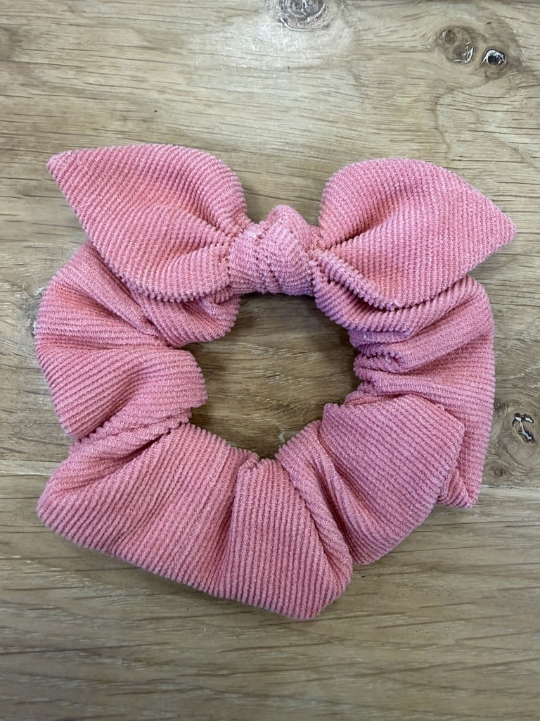 Chouchou velours côtelé rose - Luciole et Petit Pois