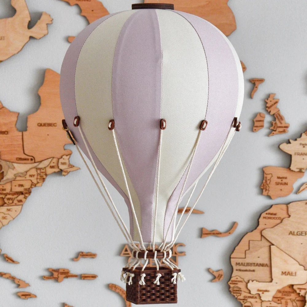 [SB733/30.12] Montgolfière décorative Taille L Beige et Lilas - Super Balloon