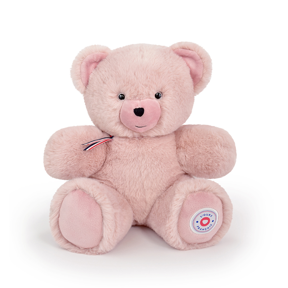 Ours Français articulé 35 cm – Rose - L'Ours Français