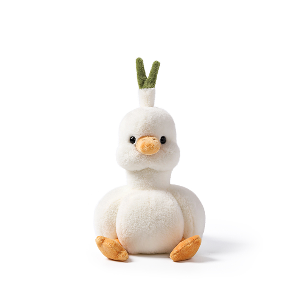 Peluche canard gousse d'ail