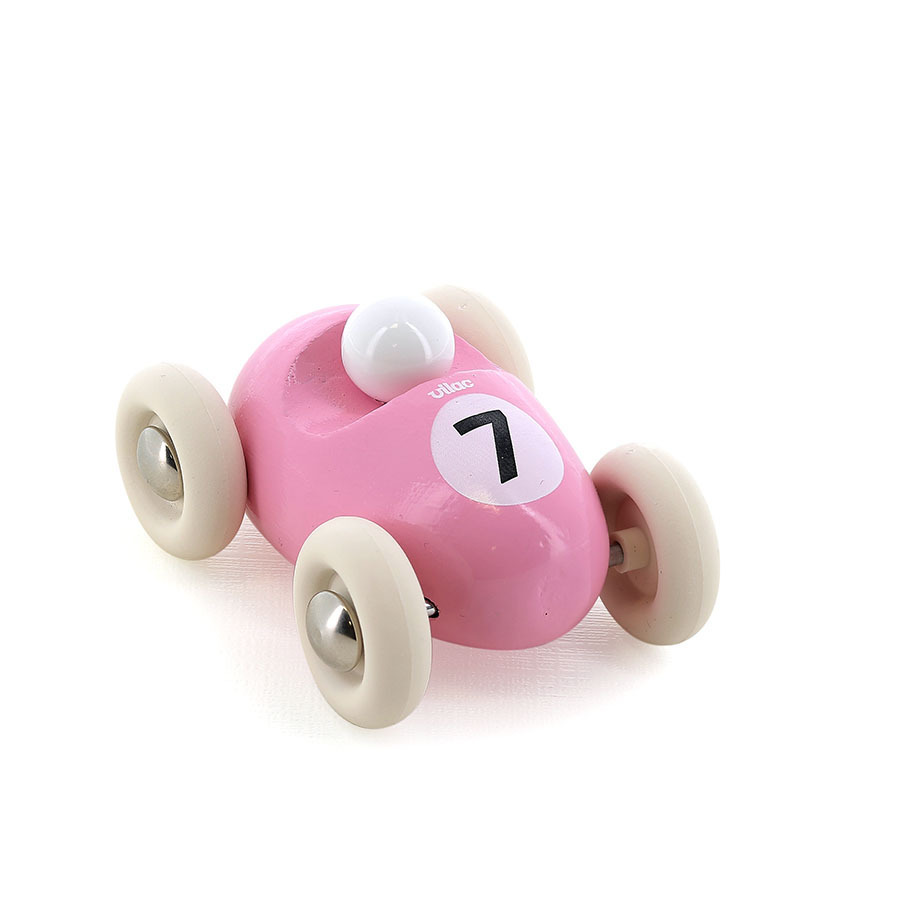 [2331P] Voiture en bois Rose - Petits Bolides