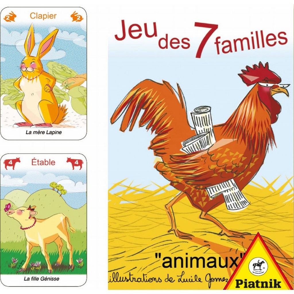 [488214] Jeu de 7 Familles des animaux - Piatnik