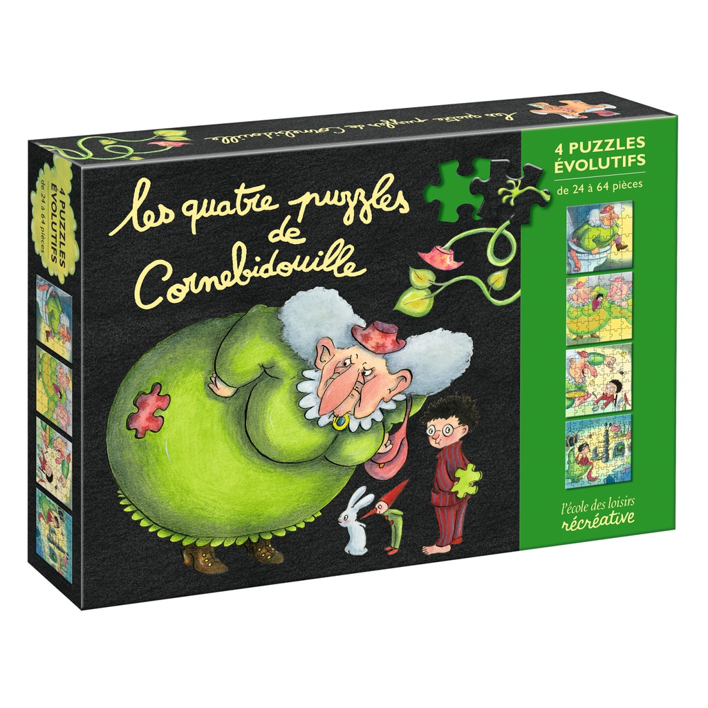 [894745] Les 4 puzzles de Cornebidouille - L'école des Loisirs
