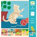5 pochoirs petits compagnons - Djeco