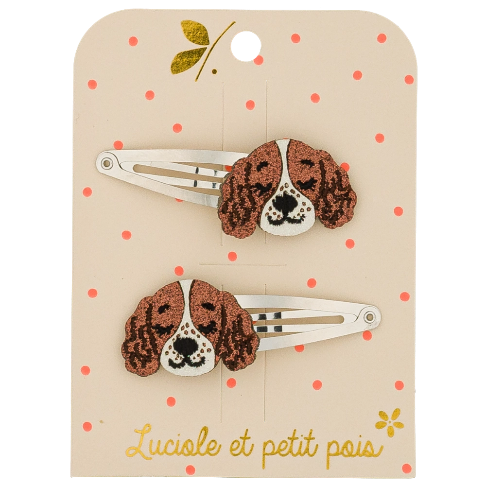 Barrettes Alba le springer (paire) - Luciole et petit pois