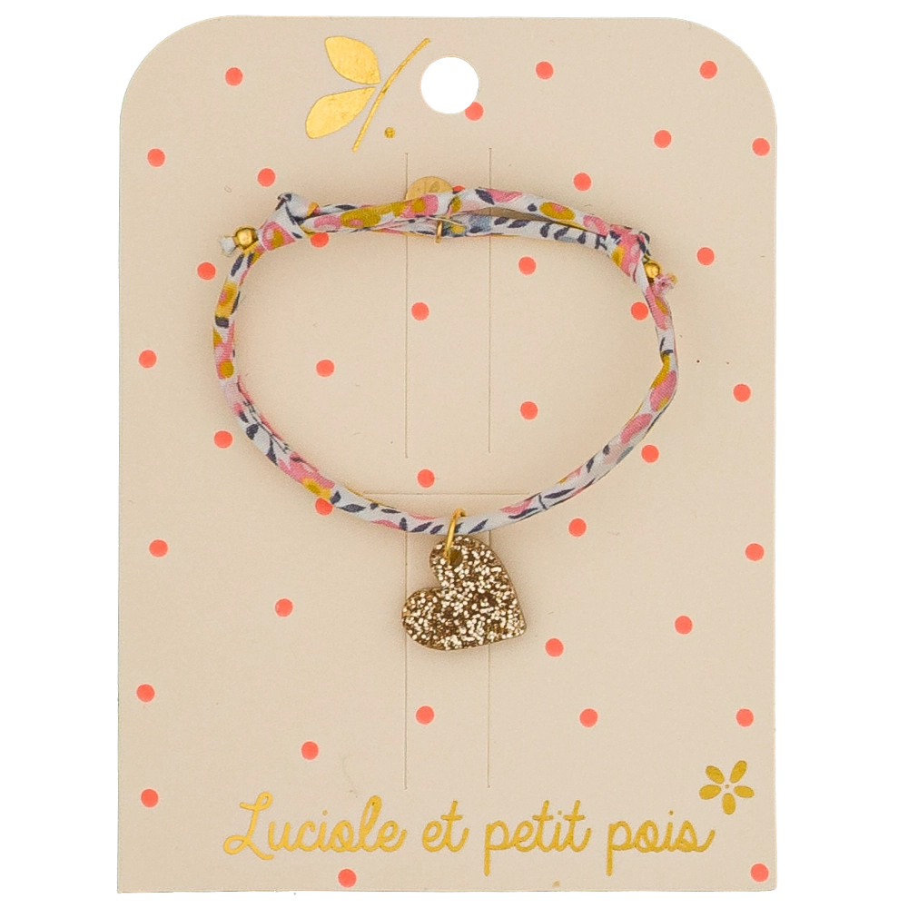 Bracelet Liberty - Wiltshire Bud (coeur) - Luciole et Petit Pois