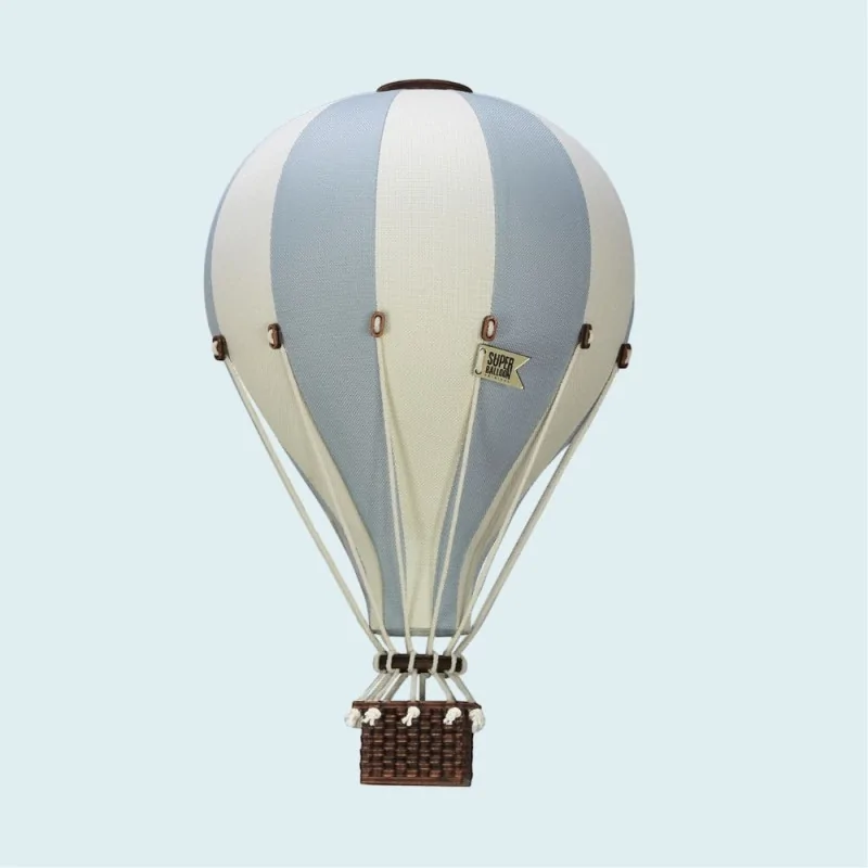 Montgolfière décorative Beige et Gris menthe  Taille M - Super Balloon