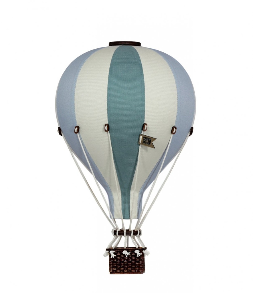 Montgolfière décorative Taille L Beige, Gris menthe et Vert - Super Balloon