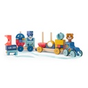 Train roller à tirer Puce et Pilou - Moulin Roty