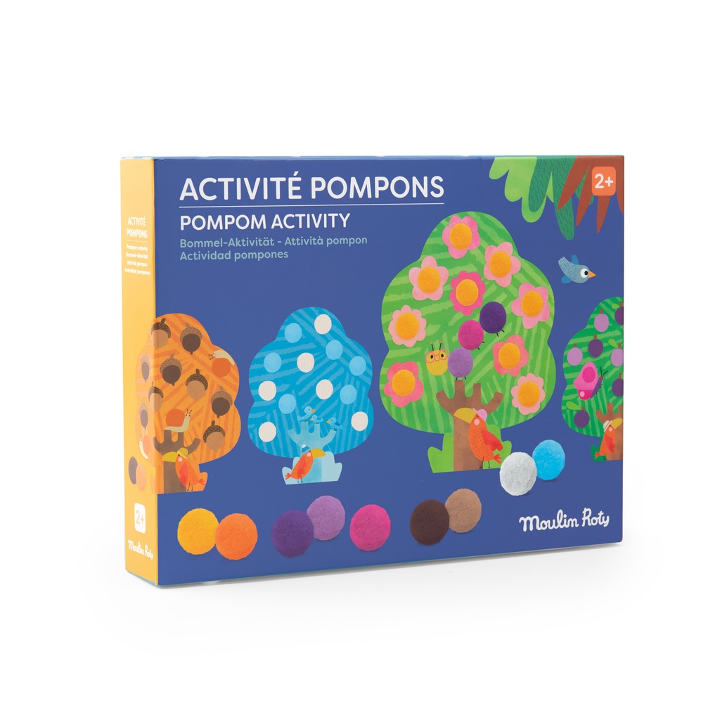 Activité pompons arbres  Les Toupitis - Moulin Roty