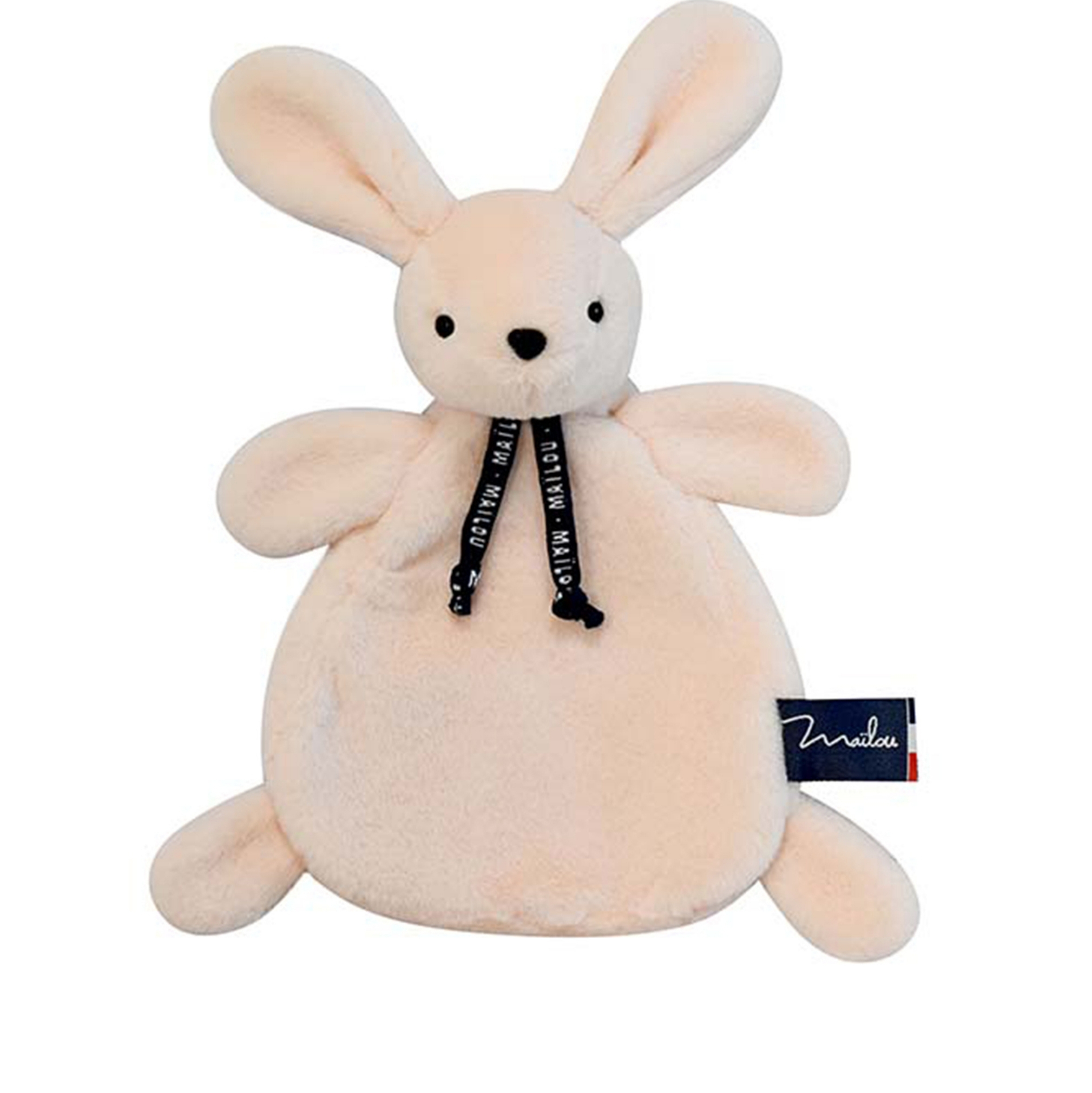 Doudou lapin Dorlotin Ivoire - Mailou Tradition