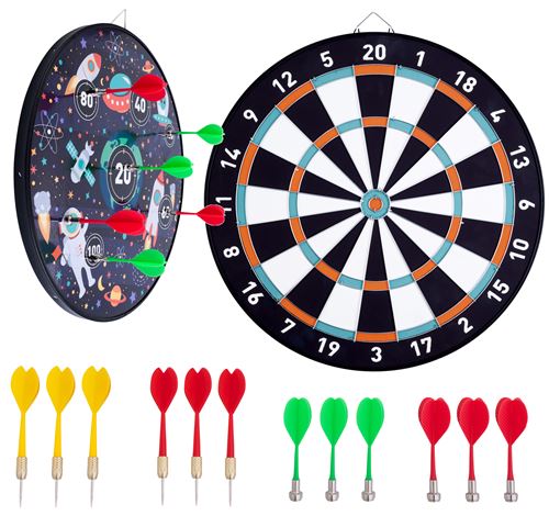 [065001-S] Jeu de flechette pour enfants double face Espace