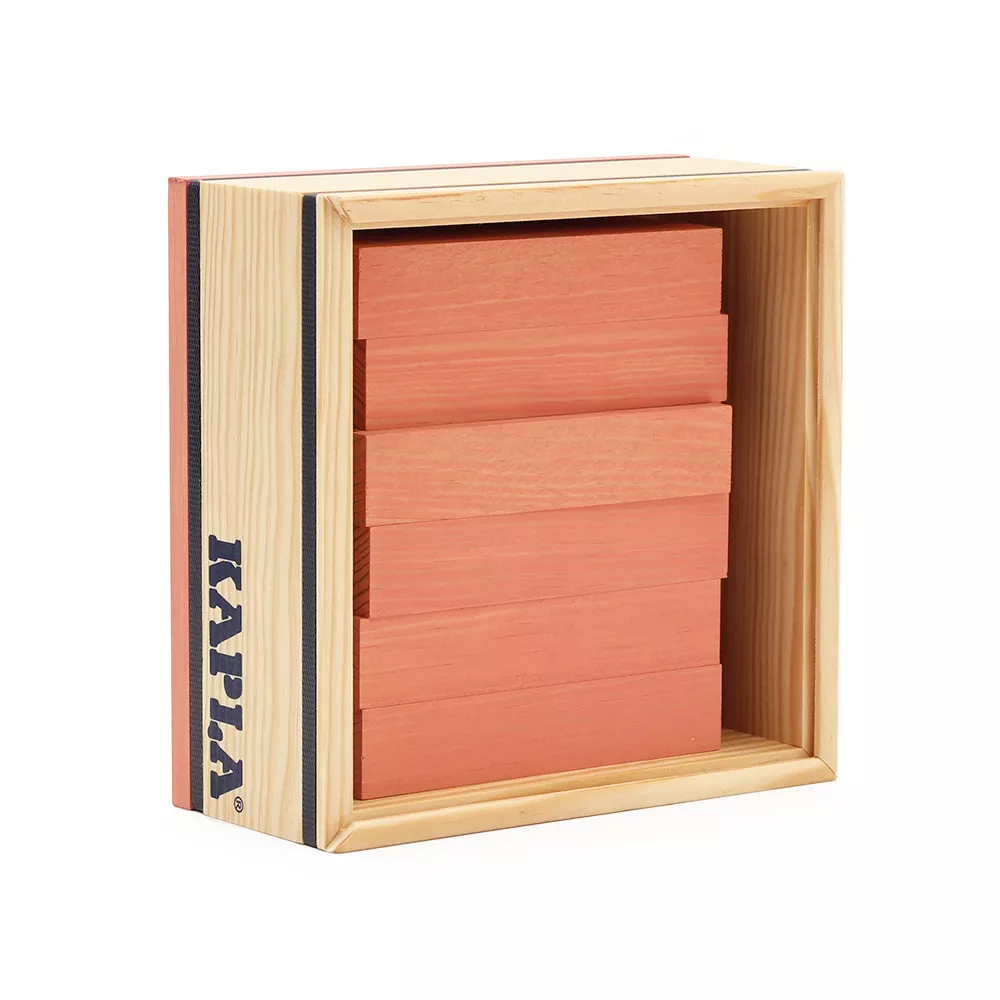 Planchettes en bois rose - Carré 40 KAPLA