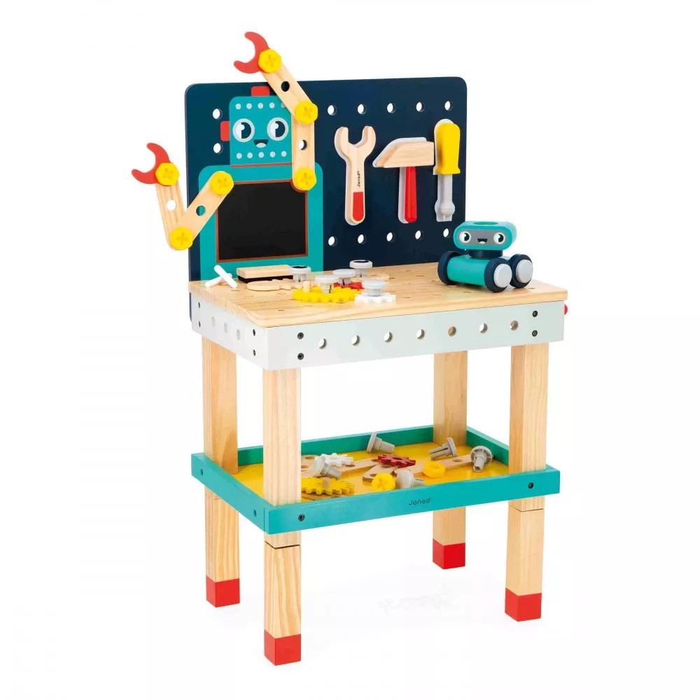 [J06457] Grand établi Robot Brico'kids en bois - Janod