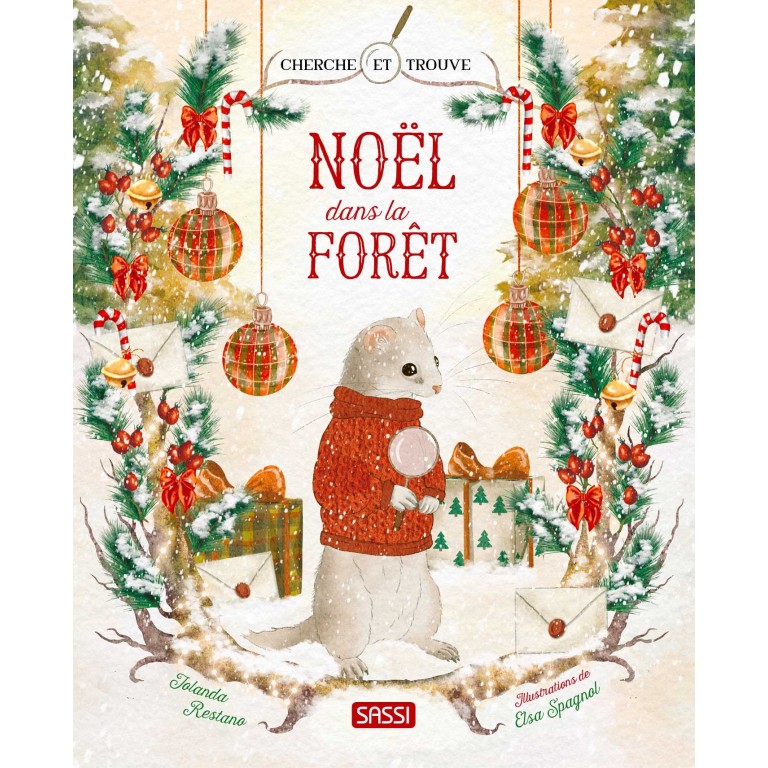 [315631] Livre Cherche et trouve Noël dans la Forêt - Sassi junior