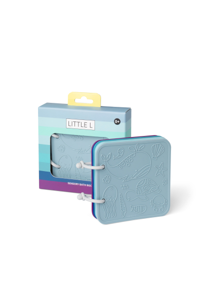 Livre de bain en silicone bleu - Little L