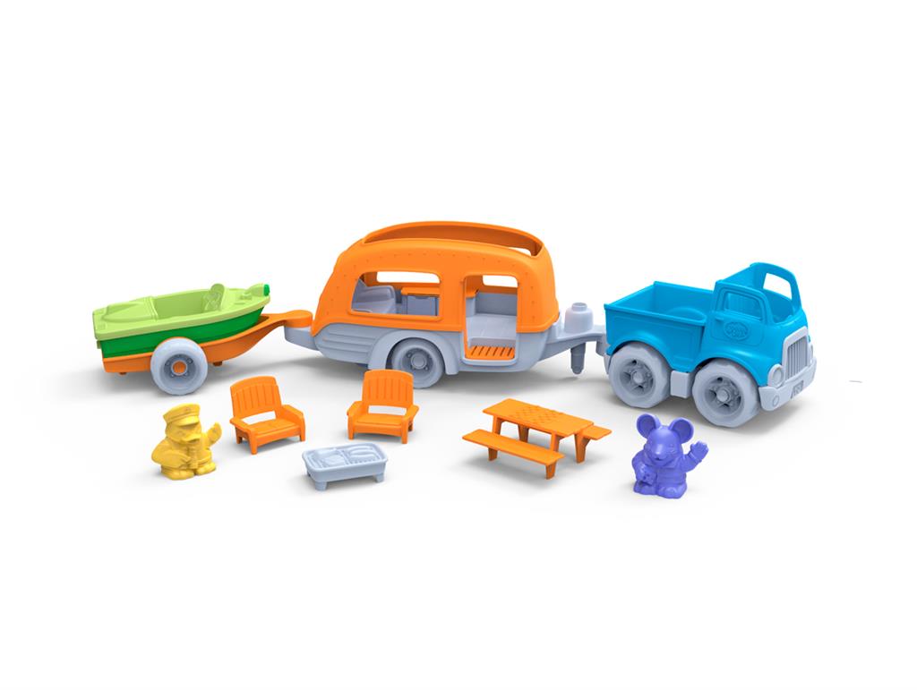 [3901459] Set camping car - Green Toys