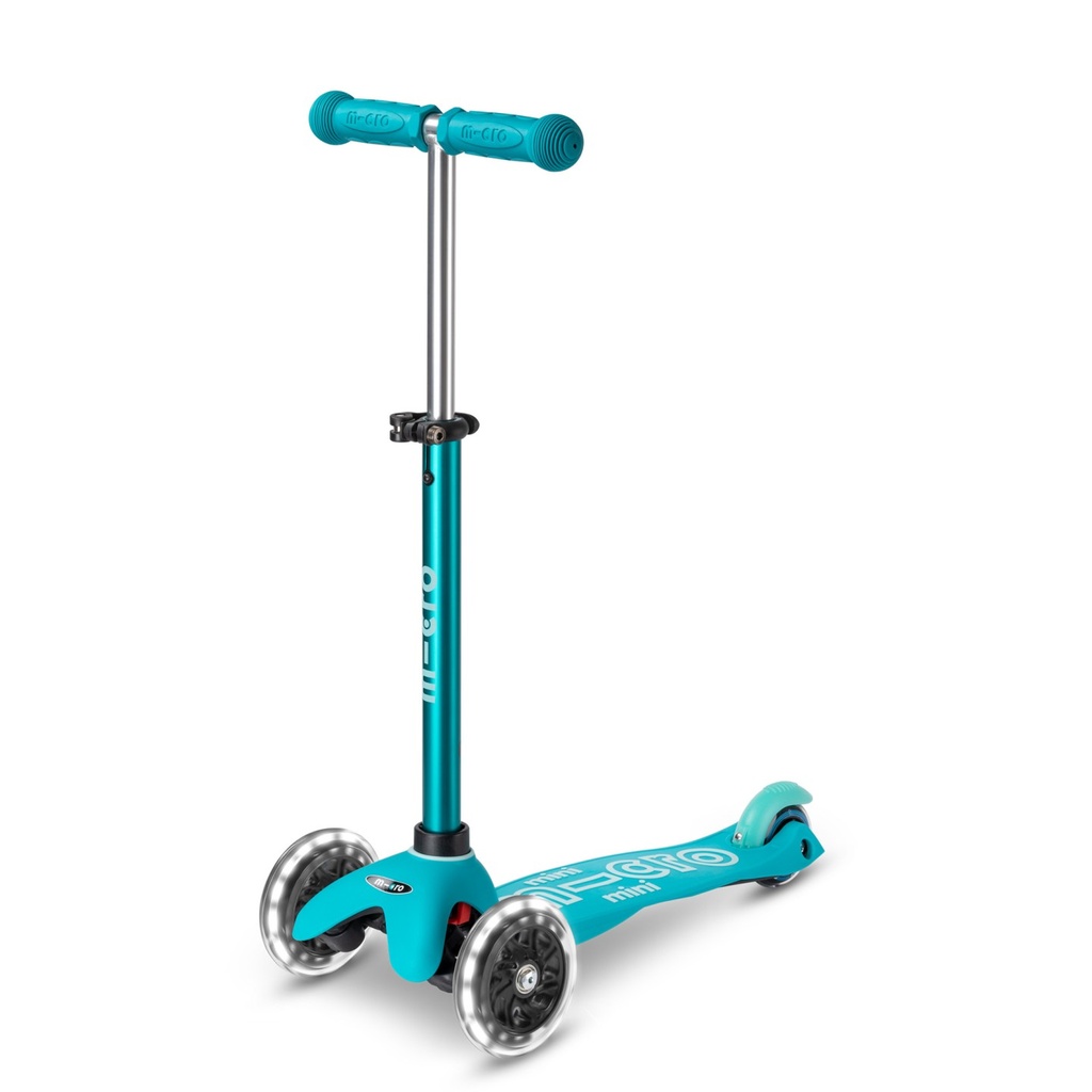 Trottinette enfant dès 2 ans Mini Micro Deluxe LED - Aqua