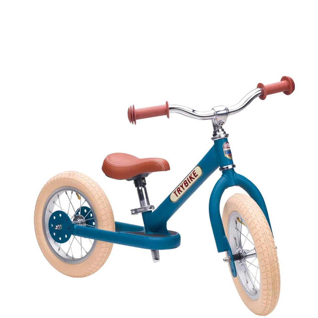 Draisienne évolutive bleu Mat – Vélo enfant vintage - Trybike