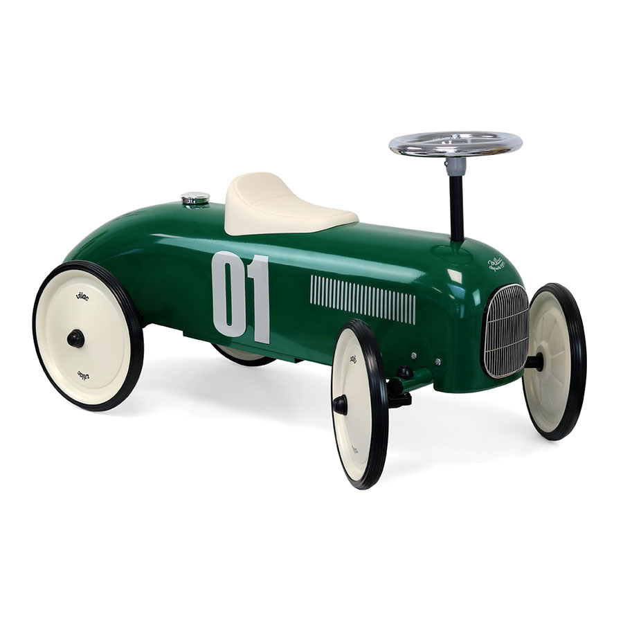 Porteur voiture vintage vert British – Vilac