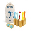 Jeu de quilles bowling bicolore en bois - Vilac