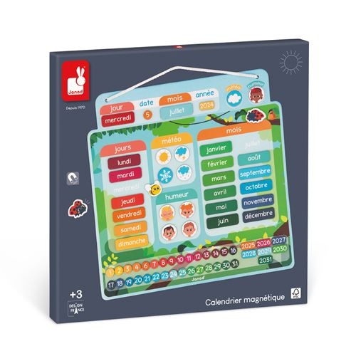 Calendrier éducatif magnétique - Janod